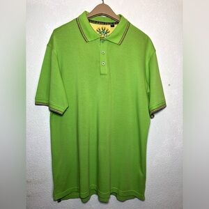 Robert Graham Yellow and Green Embroidered Fabric